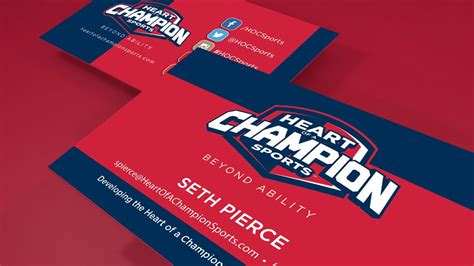 sports visiting card design.